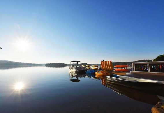 Explore the lake with our boats