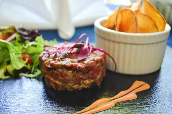 Tartare restaurant Auberge de la Montagne Coupée