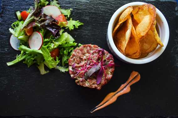 Tartare restaurant Auberge de la Montagne Coupée