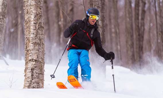 Backcountry skiing 