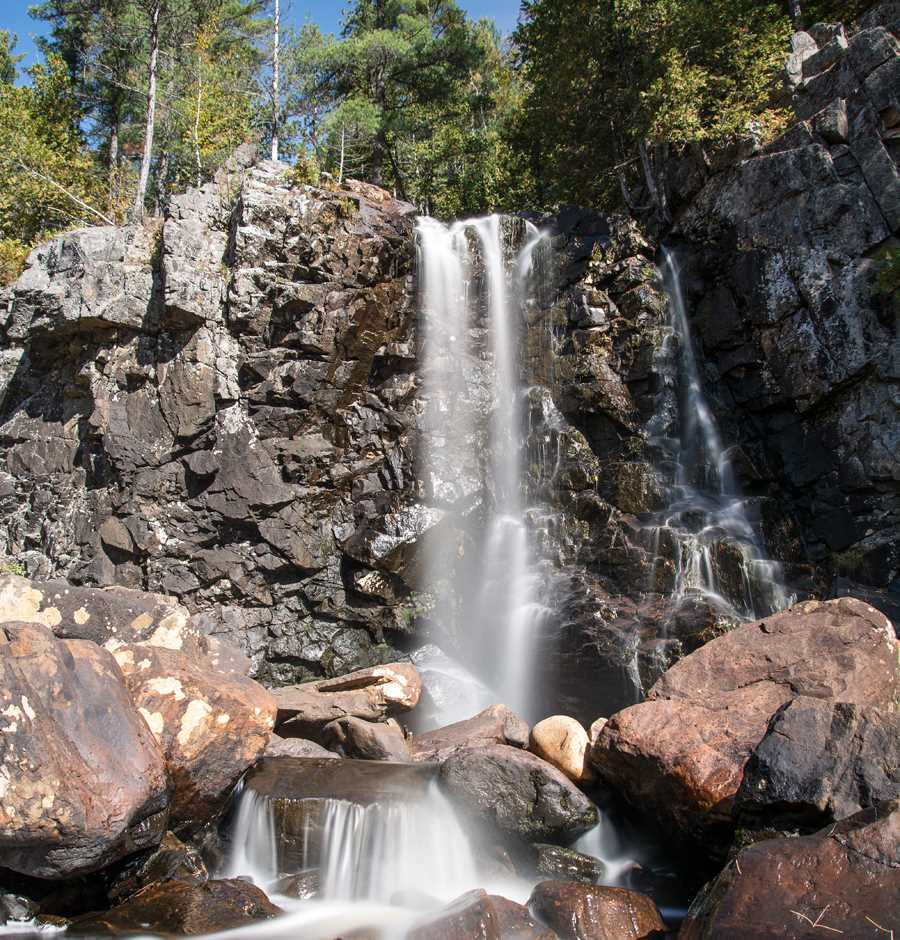 A fall in the Parc régional de la Chute-à-Bull