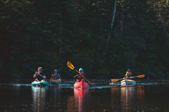 Kayak à Saint-Donat