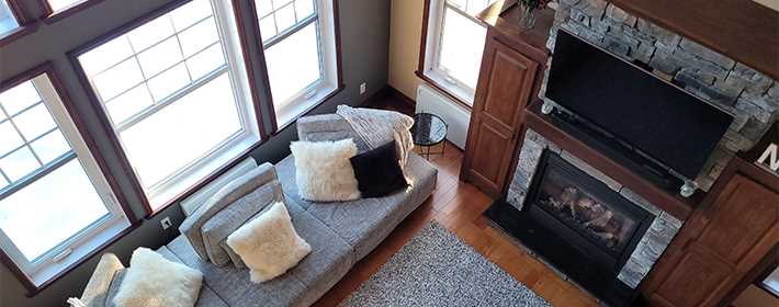 Intérieur du chalet À l'abri du loup