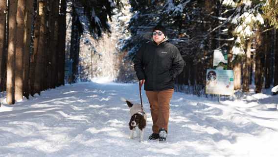 randonnée hivernale à Joliette