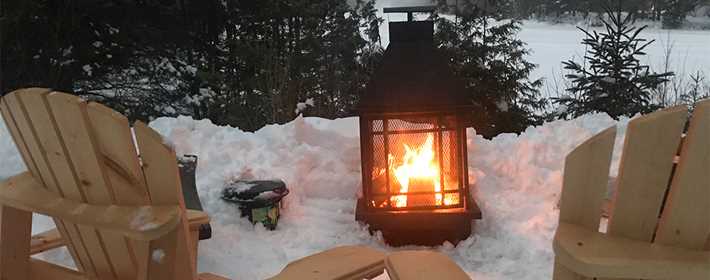 Chalet à louer sur le bord d'un lac