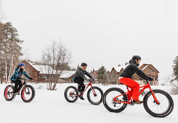 Fatbike à l'Auberge du Lac Taureau