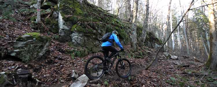 Vélo de montagne au Parc Louis-Philippe-de-Grandpré à Saint-Côme