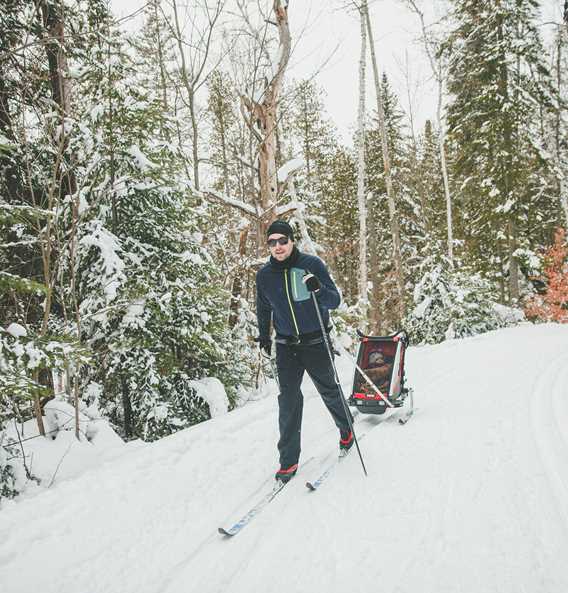 Ski de fond au Parc des Pionnniers