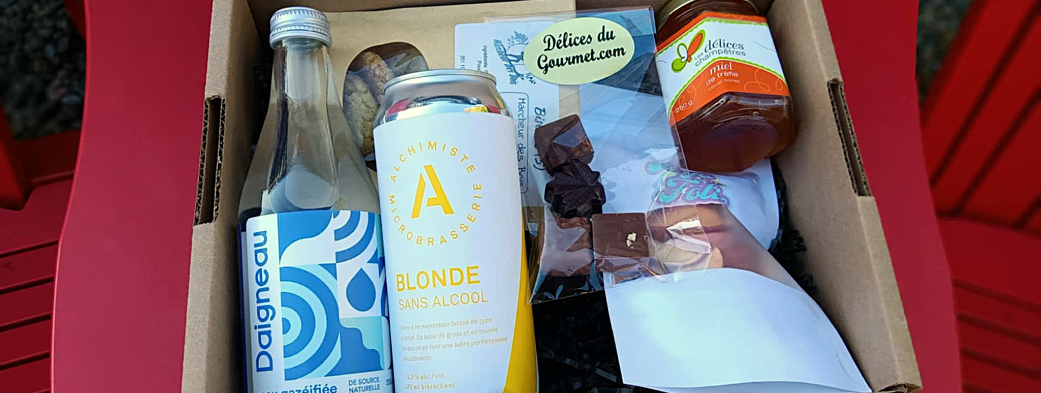 Boîte de produits gourmands Goûtez Lanaudière!