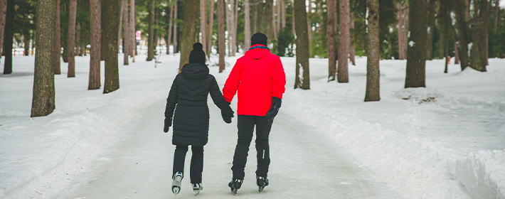 Skating at Dorwin Falls Park