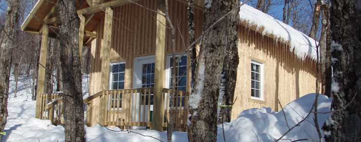 Refuge on a mountain at Sait-Donat