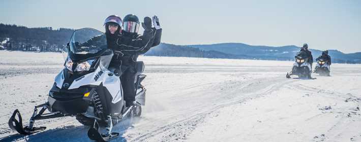 Ski-doo on the lac Mastigouche