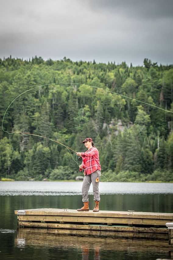 Fishing at Lac Maskinongé 