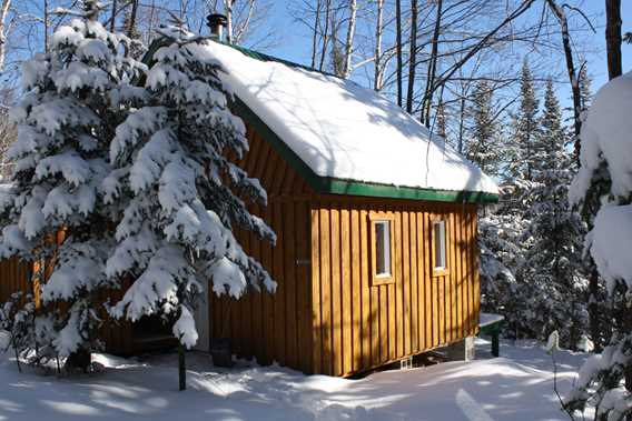 A refuge at Regional Park of Forêt Ouareau