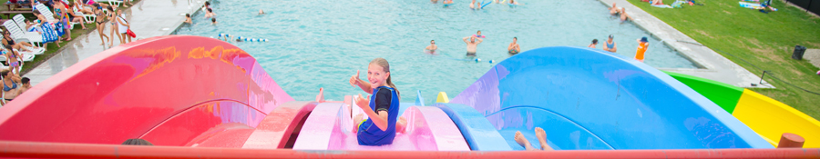 Waterslides at Saint-Calixte