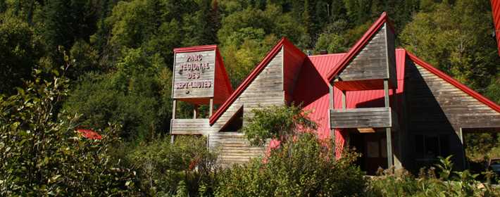 A refuge at Parc Regional des Sept-Chutes