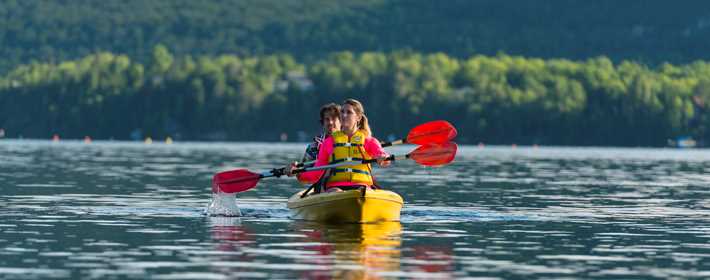 Kayaking at Saint-Donat