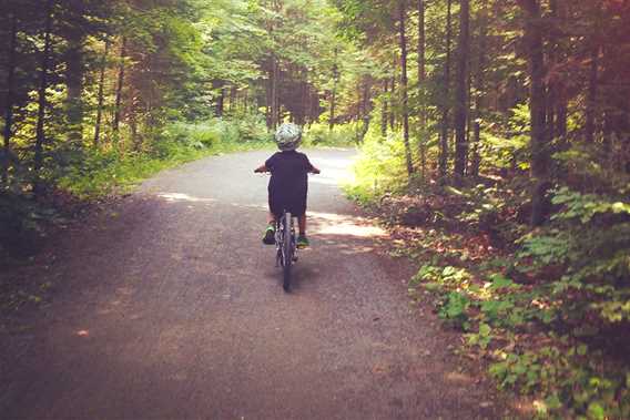 The bike paths in Joliette