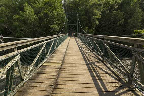 The bike paths in Joliette