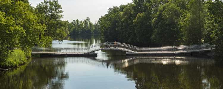 The bike paths in Joliette