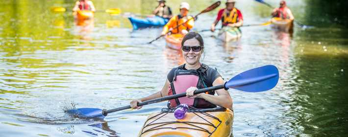 Faire du kayak sur la rivière L'Assomption