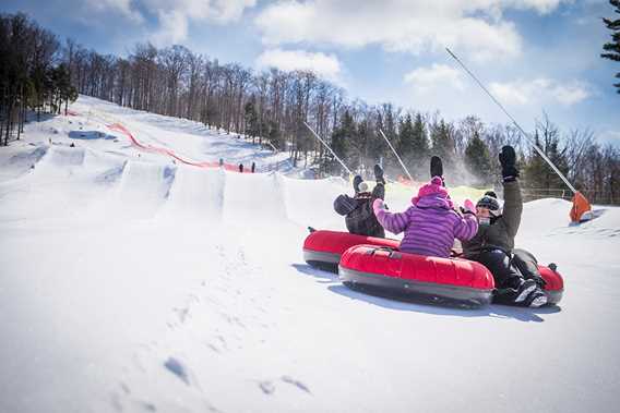 Go to the slides at Ski Montcalm