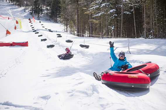 Go to the slides at Ski Montcalm