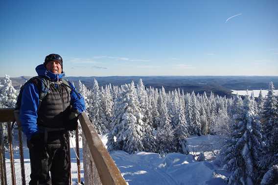 Faire de la randonnée l'hiver sur la Montagne Noire