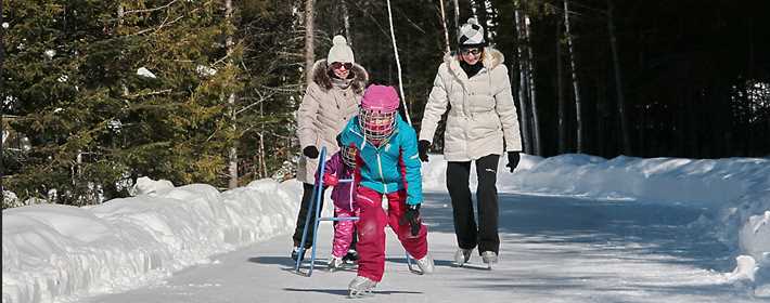 Patiner à Saint-Donat