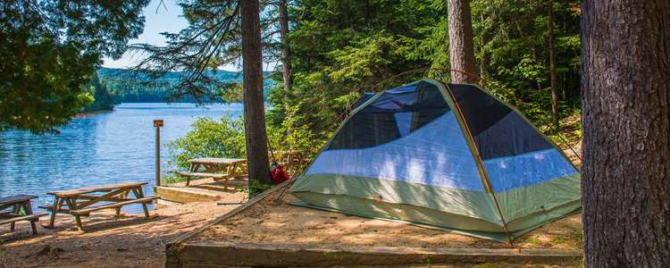 Go on a camping at the Parc national du Mont-Tremblant