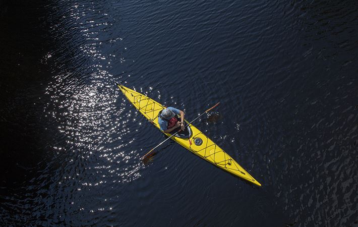 Man in a kayak