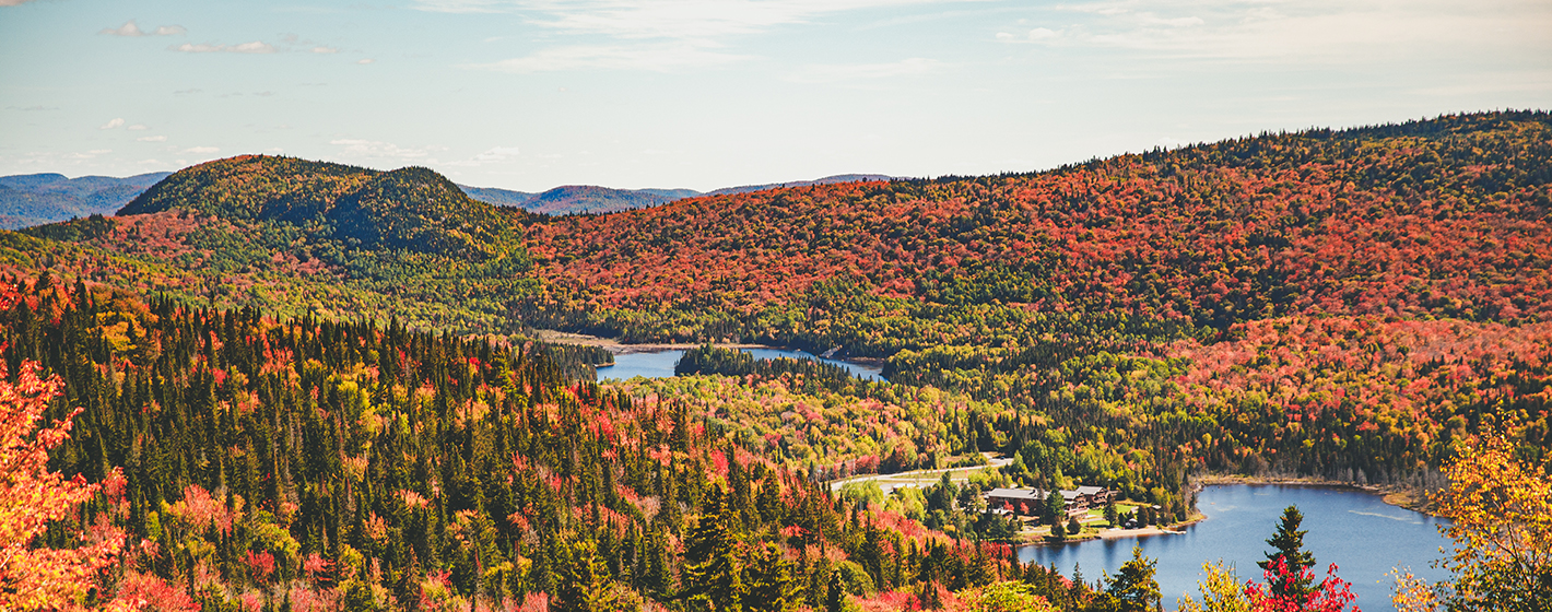 Montagnes en automne dans Lanaudière