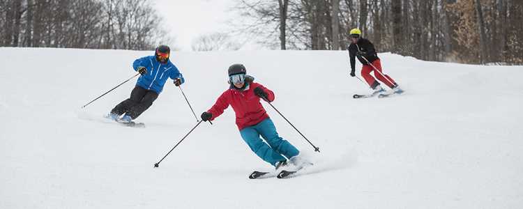 Skiers at Ski Montcalm